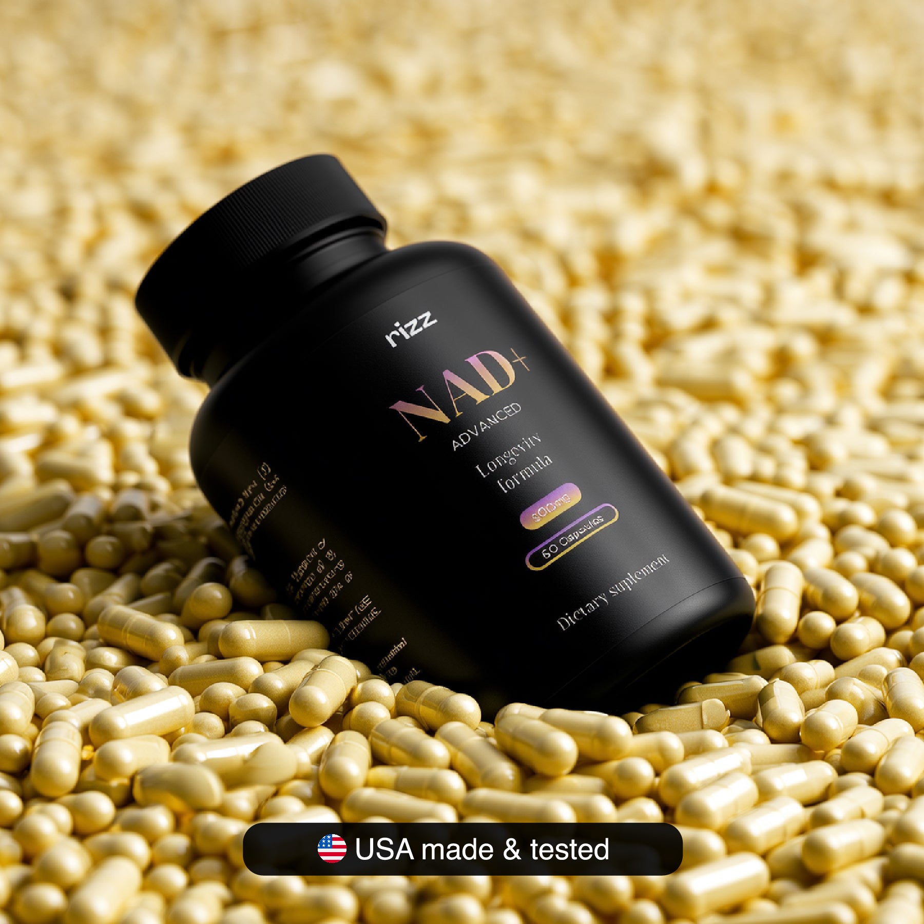 rizz NAD+ Advanced Anti-Aging Supplement With Resveratrol
